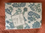 Nip Light Blue Paisley Bean 340 Tc 100% Sateen Pima Cotton Full Fitted Sheet. Fixed Price $42.00.