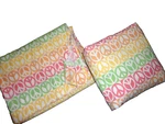 Tommy Hilfiger Woodstock Green Orange Yellow Peace (2P) Twin Sheet Set. Fixed Price $47.20.