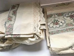Louis Nichole Twin Sheet Set 3 Piece Fan Regal Floral Regency Flat Fitted Pillow. Fixed Price $34.95.