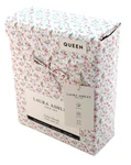 New Laura Ashley Evie Queen Size Pink /green Floral Cotton Percale Sheet Set. Fixed Price $79.99.