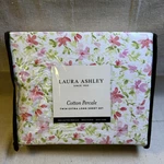 Laura Ashley Percale Twin Xl 3 Pc Sheet Set Norela 100% Cotton Pink Green Floral. Fixed Price $45.44.
