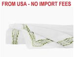 Sferra X Scalamandr Cobblestones Flat Sheet, Green. Fixed Price $261.80.