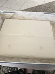 Wrapped New Frette One Bourdon King 4 Piece Sheet Set Cotton White/white No Box. Fixed Price $399.00.