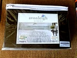 Avonleigh Linens, 300 Thread Ct, 100% Cotton, Twin Sheet Set, Chocolate Color. Fixed Price $94.99.