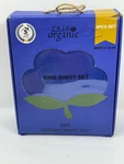 Tree Organic 2800 4 Piece King Sheet Set - Blue. Fixed Price $24.90.
