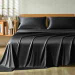 Homiest Sheet Set 4PCS, 100% Rayon Derived From Bamboo Full, Black. Fixed Price $47.26.