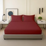 Rajlinen Twin Sheets Set, 100% Soft Microfiber, : (39"X75"), Burgundy. Fixed Price $31.99.