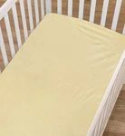 American Baby Co Heavenly Soft Chenille Fitted Crib Sheet Yellow 52X28" Nwt. Fixed Price $26.00.