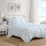 Laura Ashley - King Sheet Set, Crisp & Cool Cotton Percale Bedding With Deep Poc. Fixed Price $93.99.
