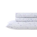 Laura Ashley Dancing Stars Microfiber Purple Sheet Set. Fixed Price $34.99.