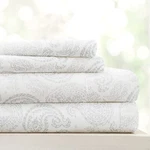 4 Piece Queen Sheet Set Gray Floral Sleep Ever With These Ultra-soft & Cool.... Fixed Price $29.41.