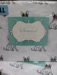 Whimsical White Black Smarty Bulldog Glasses Sheet Set - Full. Fixed Price $34.99.