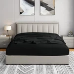 Cathay Home Fitted Sheet - Double Brushed Ultra Soft Queen, Black. Fixed Price $33.43.
