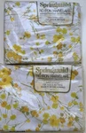 Vtg Springmaid Windrift Twin Flat And Fitted Sheets Nos. Fixed Price $39.00.