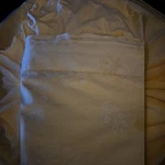 Fieldcrest Textured Yellow Floral Flat & Fitted Sheet 100% Egyptian Cot King. Fixed Price $59.00.