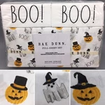 Rae Dunn Halloween Full Sheet Set Ghosts Witch Hat Jack-o-lantern Pumpkins Boo. Fixed Price $46.99.