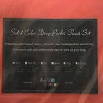 Basic Choice King Deep Pocket Solid Color Sheet Set Coral. Fixed Price $30.99.