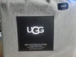 New Ugg Cotton Flannel 4PC Queen Heather Gray Sheet Set Fits Up 17" Mattress. Fixed Price $69.99.