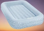 Intex Kidz Travel Bed 42X66X10", Inflatable, Hand Pump & Carry Bag, Blue Stars. Fixed Price $48.74.