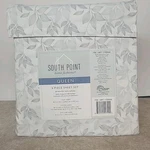 South Point Home Fashions Microfiber 6 Piece Sheet Set Queen *grey Leaf*. Fixed Price $29.91.