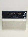 Ralph Lauren Queen Flat Sheet Dover Street Pique Border Cotton New. Fixed Price $49.99.