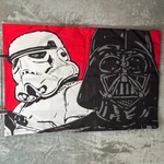Star Wars Darth Vader Stormtrooper Reversible Pillowcase Red Black Jay Franco. Fixed Price $14.70.
