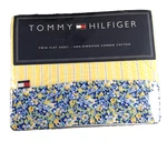 Tommy Hilfiger Cotton Twin Flat Sheet Elizabeth Anne Floral Yellow Stripe New. Fixed Price $29.99.