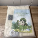 Panbmao Grounding Sheet Queen Beige Fitted Earthing Bed Cover Plaid New W4. Fixed Price $34.99.