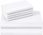Homeideas Size Bed Sheets - 6 Piece Set (white) Extra Queen,. Fixed Price $41.86.