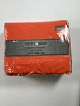 Lush Orange Super Soft Microfiber Wrinkle Free King Sheet Set New!. Fixed Price $39.99.