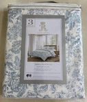 Simply Shabby Chic Rachel Ashwell Bohemian White Blue King Duvet Cover Set-nip. Fixed Price $135.00.
