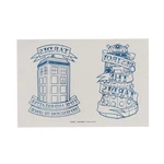 Doctor Who Steampunk Tardis Temporary Tattoo Sheet. Fixed Price $7.49.