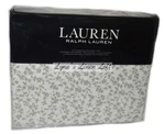 Ralph Lauren Spencer Floral Grey 4P Cal King Sheet Set Cotton Sateen $220. Fixed Price $127.99.