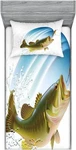 Ambesonne Fish 2 Pack Fitted Sheet & Pillow Sham Set, Wild Life In Nature Theme,. Fixed Price $12.99.