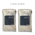 Hudson Park Linear Sandstone Gold King Sham Set - $320. Fixed Price $51.62.