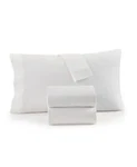 New Charter Club Solid Flannel Cotton 4-PC White Full Sheet Set. Fixed Price $39.99.