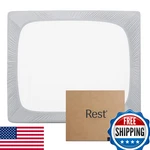 Rest Evercool Fitted Sheet Full Size Light Gray 15 Deep Up To 18 Breathable. Fixed Price $154.98.