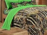 King Sheets And Pillowcases Set; Biohazard Green Camo No Comforter. Fixed Price $49.64.
