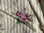 Ralph Lauren Sophie *queen Fitted Sheet Brooke Striped Floral Yellow. Fixed Price $124.95.