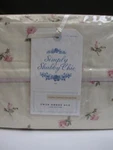 Simply Shabby Chic Floral Castle Cream Yellow Pink Rose Flannel Sheet Set - Twin. Fixed Price $199.99.