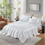 Madison Park 6PC Satin Sheetset Luxurious Silky Fits 14-16" Mattress Bedding. Fixed Price $40.00.