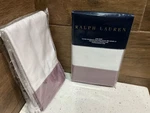 2 Ralph Lauren Langdon Pillow Sham Set Duchess Lavender Purple Border Nwt - King. Fixed Price $79.95.
