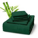 6 Piece Premium Bamboo Sheet Set, Deep Pockets, 50 Colors, 2200 Count, Soft. Fixed Price $32.99.