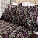 Superior Flannel Brushed Cotton Paisley Sheet Set Soft Warm Bedding. Fixed Price $73.92.