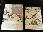 $620 Yves Delorme F/q Duvet Cover Shams Set Black White Floral Graphic France. Fixed Price $499.99.