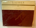 Ralph Lauren Huntley 450 Tc Solid Queen Flat Sheet In Bordeaux (burgundy) New. Fixed Price $110.00.