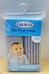 Graco Pack 'n Playard Fitted Sheets Solid Striped Gray Nwt 39"X27". Fixed Price $13.95.