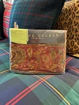 New Ralph Lauren Equestrian Paisley Multicolor Queen Flat Sheet. Fixed Price $189.00.