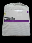 Printed Microfiber Sheet Set Room Essentials Gray Strip- Full. Fixed Price $15.00.