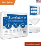 Queen 13-16 In. Deep Sureguard Mattress Encasement 100% Waterproof, Bed Bug.... Fixed Price $138.60.